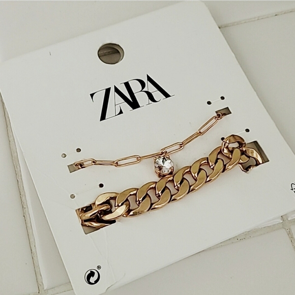 Zara Jewelry - ZARA Chain Link Gold Tone Bracelets